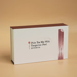 Front angled view of Pu’er tea mix with tangerine peel box packaging