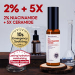 Niacinamide_toner_bottle_with_lab_glassware_background