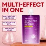 Single_pack_of_glycolic_acid_bright_day_cream_highlighting_whitening_UV_protection_and_anti_aging